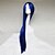 abordables Perruques de déguisement-Perruque Synthétique Droite Yaki Perruque Droite Yaki Bleu Cheveux Synthétiques Bleu
