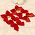 billige Julepynt-12 stk. Rød Sløjfe Stil Glædelig Juletræ Dekoration Jul Krans Ornament Hjem Udendørs Forsyninger