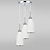 tanie Design klastrowy-nowoczesny szklany klosz żyrandol klosz 3-głowowy lampa wisząca jadalnia