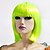 Недорогие Парики к костюмам-Парики из искусственных волос Прямой Искусственные волосы Зеленый Парик Жен. Без шапочки-основы