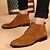 cheap Men&#039;s Boots-Men&#039;s Suede Shoes Suede Fall / Winter Casual Boots Brown / Black / Gray / Lace-up / Office &amp; Career