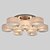 billige GCC Flushmounts og semi-flushmounts-1-lys 100 (39 &quot;) mini-stil innvendig lys metall akryl krom moderne moderne 110-120v / 220-240v / e26 / e27
