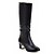 abordables Bottes Femme-Femme Bottes Bloquer les bottes à talons Bottes à talons Habillé Bureau et carrière Bottes genou Bottes mi-mollet Hiver Talon Bottier Bout rond Bottes à la Mode Minimalisme Similicuir Mocassins