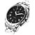 billige Mekaniske ure-Herre Mekanisk Ur Hul Indgravering Rustfrit stål Bånd Afslappet Sølv / Automatisk Selv-optræk