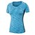 cheap New In-Women&#039;s Short Sleeve Elastane Breathable Quick Dry Compression Running Exercise &amp; Fitness Racing Leisure Sports Sportswear Tee T-shirt Base Layer Top Black Purple Red Green Blue Activewear High