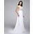 cheap Wedding Dresses-Beach Wedding Dresses A-Line V Neck Sleeveless Court Train Chiffon Bridal Gowns With Appliques 2023