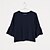 economico Top da donna-T-shirt Da donna Casual Semplice Estate,Tinta unita Rotonda Cotone Blu Maniche a ¾ Medio spessore