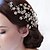abordables Casque de Mariage-Imitation de perle Strass Alliage Peigne Fleurs Accessoires pour Cheveux Casque