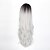 cheap Synthetic Trendy Wigs-Synthetic Wig Curly Curly Wig Long Grey Synthetic Hair Women&#039;s Ombre Hair Dark Roots Middle Part Gray