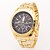 baratos Relógios Clássicos-Homens Relógio de Pulso Quartzo Dourada Calendário Legal Analógico Clássico Fashion - Azul Branco Preto