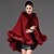 cheap Faux Fur Wraps-Long Sleeve Capes Faux Fur Casual Women&#039;s Wrap With Feathers / Fur