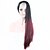 halpa Synteettiset trendikkäät peruukit-Naisten Synteettiset peruukit Koneella valmistettu Suora Fuxia Liukuvärjätyt hiukset Cosplay-peruukki puku Peruukit