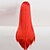 billiga Kostymperuk-Syntetiska peruker Kostymperuker Rak Kinky Rakt Kinky Rakt Rak Asymmetrisk frisyr Peruk Lång Röd Syntetiskt hår Dam Naturlig hårlinje Röd