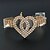 cheap Bracelets-Women&#039;s Tennis Bracelet Fashion Alloy Bracelet Jewelry Golden / Silver For Wedding