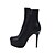 cheap Women&#039;s Boots-Women&#039;s Boots Spring / Fall / Winter Stiletto Heel / Platform Fashion Boots Bootie Casual Party &amp; Evening Office &amp; Career Zipper Leatherette Black / Silver