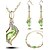 cheap Earrings-Elegant Luxury Design New Fashion 18k Rose Gold Plated Colorful Austrian Crystal Drop Jewelry Sets Women Gift