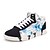 cheap Men&#039;s Sneakers-Men&#039;s Sneakers Outdoor Athletic Casual Spring Fall Winter Lace-up Flat Heel Comfort Suede Microfiber Black White Blue