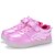 voordelige Meisjesschoenen-Meisjes Schoenen Tule / PU Lente / Herfst Comfortabel / Oplichtende schoenen Sneakers Wandelen Magic tape / LED voor Wit / Blauw / Roze