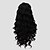 זול פיאות סינטטיות אופנתיות-פאות סינתטיות פאה ארוך מאוד שחור שיער סינטטי שחור