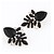 cheap Earrings-Women&#039;s Stud Earrings Drop Earrings Leaf Fashion Earrings Jewelry Black / Fuchsia / Red For Wedding Casual Daily 1pc