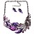 cheap Jewelry Sets-Women&#039;s Necklace / Earrings Statement Ladies Vintage Fashion Earrings Jewelry Purple / Green / Blue For Wedding Party Daily Casual Work