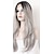 cheap Synthetic Wigs-Synthetic Lace Front Wig Natural Wave Loose Wave Middle Part Lace Front Wig Long Grey Synthetic Hair Women&#039;s Ombre Hair Dark Roots Natural Hairline Gray