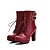 cheap Women&#039;s Boots-Women&#039;s Synthetic / Patent Leather / Leatherette Spring / Fall / Winter Novelty / Cowboy / Western Boots / Snow Boots Boots Walking Shoes Chunky Heel Zipper / Lace-up Black / Brown / Red / Wedding