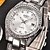 abordables Montres Tendance-Femme Montres de luxe Montre Analogique Quartz dames Calendrier Imitation diamant / Un ans / Acier Inoxydable / Acier Inoxydable