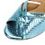 baratos Sapatos de Dança Latina-Mulheres Sapatos de Dança Latina / Sapatos de Salsa Courino Fivela Sandália / Salto Presilha / Vazados Salto Personalizado Personalizável Sapatos de Dança Azul / Interior / Profissional