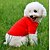رخيصةأون ملابس الكلاب-كلب T-skjorte لون سادة كاجوال / يومي ملابس الكلاب ملابس الجرو ملابس الكلب أصفر أحمر أزرق كوستيوم طفل كلب صغير للفتاة والفتى الكلب قطن XS S M L XL