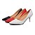 זול נעלי עקב לנשים-בגדי ריקוד נשים עקבים עקב סטילטו PU קיץ אדום / לבן / שחור