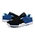 cheap Men&#039;s Sneakers-Men&#039;s Sneakers Flat Heel Comfort Athletic Casual Lace-up Split Joint PU Spring Fall Black / Red / Black / Dark Blue