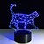 お買い得  デコレーション＆ナイトライト-新しい歩行猫3D常夜灯アクリル立体1PCカラフルなランププラグイン勾配の雰囲気ランプを主導