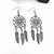 abordables Pendientes-Mujer Chica Cristal Pendientes colgantes Forma de Hoja Pluma damas Borla Bohemio Moda Retro Nativo americano Cristal Brillante Chapado en Oro Aretes Joyas Plata Para Fiesta Casual Diario 1 PC