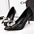 preiswerte Absatzschuhe für Damen-Damen Schuhe Kunstleder Herbst High Heels Walking Stöckelabsatz Schnalle Für Kleid Weiß Schwarz Rosa