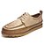 baratos Sapatos Oxford para Homem-Homens Couro Ecológico Primavera / Outono Conforto Oxfords Antiderrapante Khaki / Marron / Preto