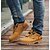 halpa Miesten Oxford-kengät-Miesten Synteettinen Kevät / Syksy Comfort Oxford-kengät Kävely Liukumaton Keltainen / Harmaanruskea / Ruskea / Solmittavat