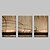 abordables Peintures Abstraites-Peint à la main Abstrait Fantaisie Format Horizontal, Moderne Toile Peinture à l&#039;huile Hang-peint Décoration d&#039;intérieur Trois Panneaux