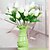 baratos Flor artificial-Flores artificiais 1 Ramo Estilo Moderno Tulipas Flor de Mesa
