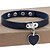 cheap Necklaces-Choker Necklace Pendant Necklace For Women&#039;s Party Halloween Casual Leather Silver Plated Alloy Heart Love Dark Blue Light Blue Rose Coffee Camel Black Silver White Yellow / Collar Necklace / Daily