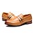 cheap Men&#039;s Slip-ons &amp; Loafers-Men‘s Business Comfort Leather Office &amp; Career / Casual Flat Heel Slip-On Black / Brown