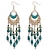 cheap Earrings-Hanging Earrings For Women&#039;s Girls&#039; Party Wedding Crystal Resin Gold Plated Black White Red Green