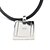 abordables Bijoux Religieux-Homme Forme Luxe Soirée Travail Décontracté Mode Style Simple Pendentif de collier Cuir Acier au titane Imitation Diamant Pendentif de