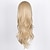 billige Kostumeparykker-syntetisk paryk bølget bølget paryk langt blond syntetisk hår dameblond