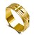 رخيصةأون خواتم-نسائي عصابة الفرقة خاتم البيان ذهبي سبيكة موضة زفاف مناسب للحفلات مجوهرات