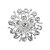 cheap Brooches-Women&#039;s Brooches Round Cut Fashion Rhinestone Brooch Jewelry Silver For Party Special Occasion Birthday Gift Daily
