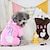 cheap Dog Clothes-Dog Hoodie Jumpsuit Cartoon Keep Warm Winter Dog Clothes Puppy Clothes Dog Outfits Pink Coffee Costume for Girl and Boy Dog Polar Fleece Cotton XS S M L XL