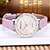 cheap Fashion Watches-REBIRTH Women&#039;s Wrist Watch Quartz Hot Sale / PU Band Analog Casual Fashion Minimalist Black / White / Blue - Purple Blue Pink