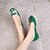 זול נעלים שטוחות לנשים-נשים נעליים דמוי עור סתיו סוגי כפכפים עקב שטוח אבזם עבור שמלה שחור ירוק שקד