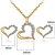 Недорогие Набор украшений-Women&#039;s Stud Earrings Pendant Necklace Necklace / Earrings Hollow Out Heart Hollow Heart Ladies Fashion Bridal Earrings Jewelry White / Gold For Wedding Party Casual Daily Masquerade Engagement Party
